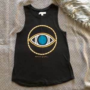 Spiritual gangster muscle tank, third eye, small